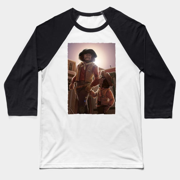 Worf and Alexander Baseball T-Shirt by quietsnooze